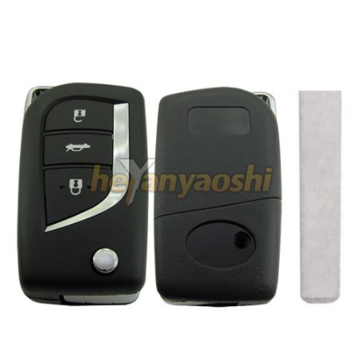 Picture of Replacement 3 Buttons Flip Remote Shell for Toyota