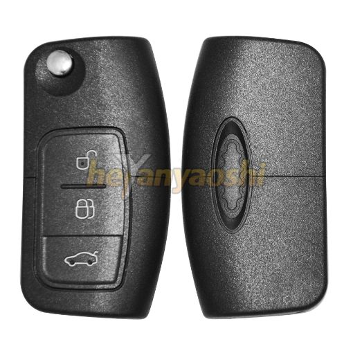 Picture of Replacement 3 Buttons Flip Remote Shell for Ford 