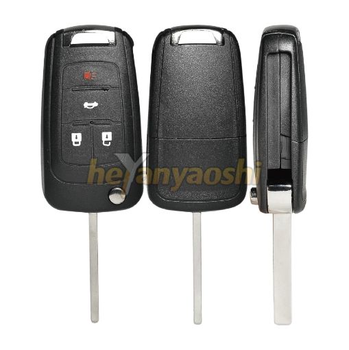 Picture of Aftermarket 4 Buttons Flip Remote Key for  GM OHT05918179