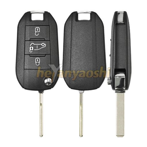 Picture of Replacement 3 Buttons Flip Remote Shell for Peugeot / Citroen