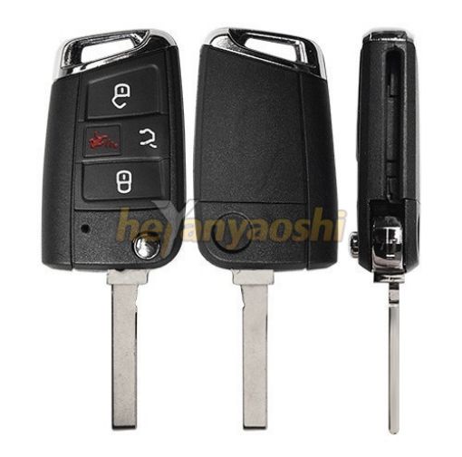 Picture of Aftermarket 4 Buttons Flip Remote Key for VW NBGFS12A01