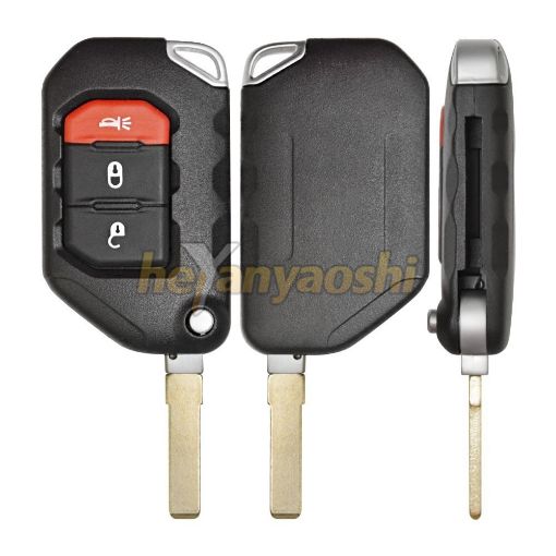 Picture of Aftermarket 5 Buttons Flip Remote Key for Jeep OHT1130261