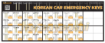 Picture of Emergency Key Kit for Korea Series Cars (32 types-64 pieces of key inserts)